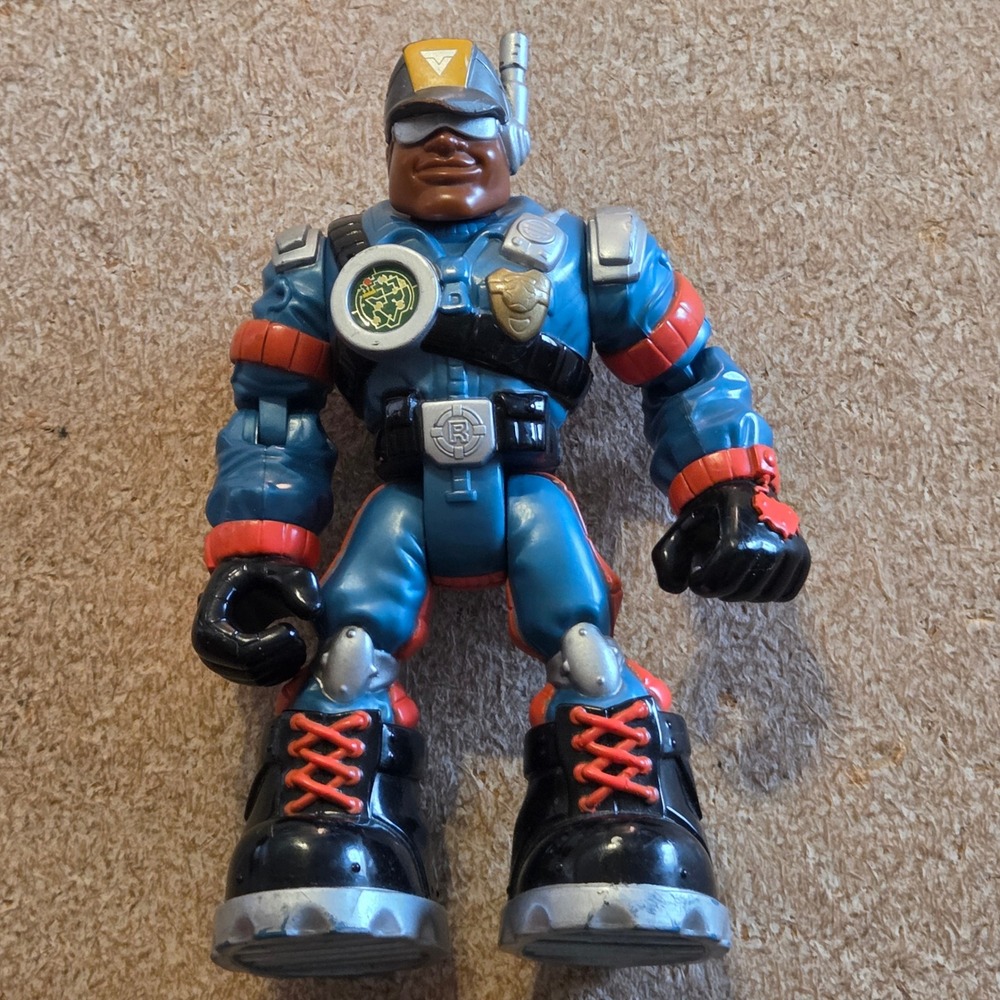 Mattel Rescue Heroes Billy Blazes Action Figure 1999 Blue Good 6in Vintage 77459